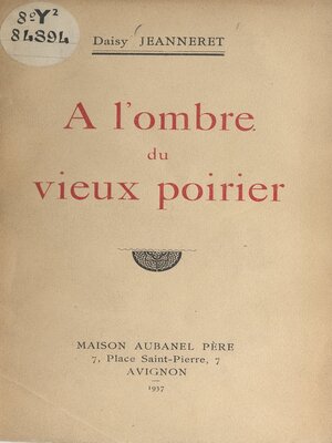 cover image of À l'ombre du vieux poirier